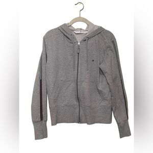 Tommy Hilfiger Mens Long Sleeve Zip-Front Flag Logo Hoodie